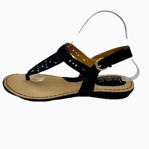 BOC‎ Born Concept Charel T Strap Black Sandal  Women’s Size 8M Thong Strappy